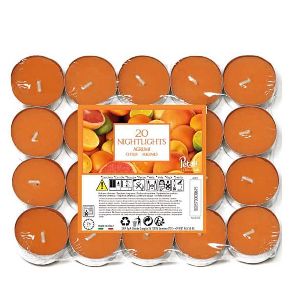 Petali Citrus Nightlight Tealights (Pack of 20) £3.59